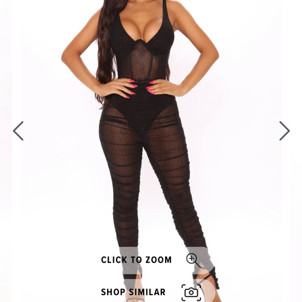 Fashion Nova: Diamonds Are Forever Embellished Jumpsuit